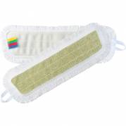 Fugt- og v&aring;dmoppe, hvid, mikrofiber/polyester, 40 cm, med hook'n'loop, light