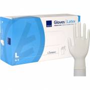 Unders&oslash;gelseshandske, ABENA Classic, L, nature, latex, pudderfri
