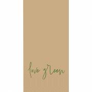 Middagsserviet, Duni, Love Green, 2-lags, 1/8 BF, 40x40cm, flerfarvet, tissue