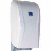 Dispenser, ABENA Technology by Hagleitner, 16,3x1,5x32,6cm, hvid, plast, til 2 ruller toiletpapir, hybrid, system