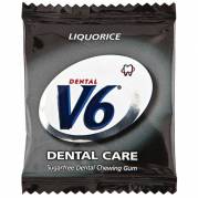 Tyggegummi, V6, Dental Care Liquorice, 2x250 stk.