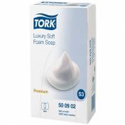 Skumsæbe, Tork S3 Premium Luksus, 800 ml, uden farve, med parfume,0,4 ml pr. dosering