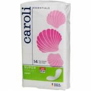 Hygiejnebind, Caroli, 28x9,2cm, hvid, Maxi Pads, Super, uden vinger