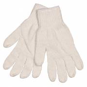 Polyesterhandske, 10, hvid, polyester, uden dotter