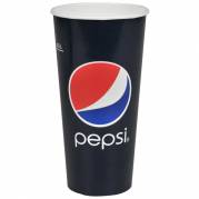 Papbæger, Pepsi, 17cm, Ø9cm, 50 cl, 60 cl, blå, pap/PE, 22 oz