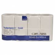 Toiletpapir, ABENA Care-Ness Excellent, 2-lags, 33,75m x 9,8cm , Ø10cm, hvid, nyfiber