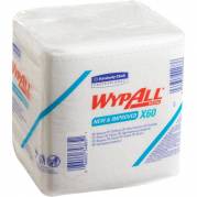 Industriaftørring, Kimberly-Clark WyPall X60, 1-lags, 30,5x31,8cm, hvid, nonwoven