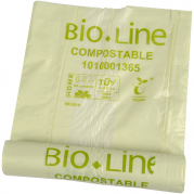 Biosæk, ABENA Bio-Line, 1-lags, 120 l, transparent grøn, 80x110cm