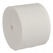Toiletpapir, neutral, 2-lags, 100m x 9cm , Ø13,3cm, hvid, 100% nyfiber, uden hylse