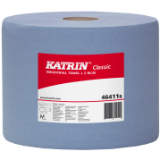 Værkstedsrulle, Katrin Classic, 2-lags, 380m x 22cm , Ø29cm, blå, 100% genbrugspapir