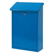 Postkasse, Toledon, 12x27x40cm, blå, pulverlakeret stål *Denne vare tages ikke retur*