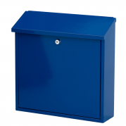 Postkasse, Malagan, 11,5x37x37cm, blå, pulverlakeret stål *Denne vare tages ikke retur*