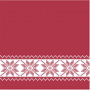 Frokostserviet, Christmas Mood, 3-lags, 1/4 fold, 32x32cm, flerfarvet, nyfiber