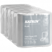 Toiletpapir, Katrin Plus, 2-lags, 50m x 12,5cm , Ø11,5cm, hvid, 100% nyfiber