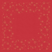 Stikdug, Dunicel, Star Shine, 84x84cm, rød