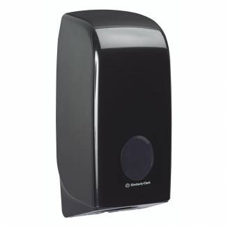 Dispenser, Kimberly-Clark Aquarius, Mini, sort, plast, til toiletpapir i ark *Denne vare tages ikke retur*