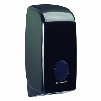 Dispenser, Kimberly-Clark Aquarius, Mini, 12,3x16,8x33,8cm, sort, plast, til toiletpapir i ark *Denne vare tages ikke retur*
