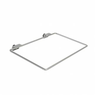 Tilbeh&Atilde;&cedil;rsholder, Tina Trolleys, gr&Atilde;&yen;, pulverlakeret st&Atilde;&yen;l, med 2 bef&Atilde;&brvbar;stelser og h&Atilde;&yen;ndgreb *Denne vare tages ikke retur*