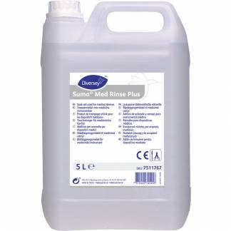 Ibl&Atilde;&cedil;ds&Atilde;&brvbar;tnings- og afsp&Atilde;&brvbar;ndingsmiddel, Diversey Suma Med Rinse Plus, 5 l, uden farve og parfume