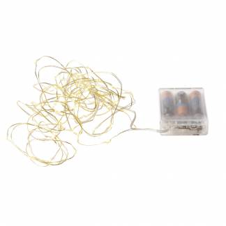 Lysk&Atilde;&brvbar;de, Duni Loop Moodison, 500cm, guld, ekskl. 3AA batterier, med 50 dioder *Denne vare tages ikke retur*