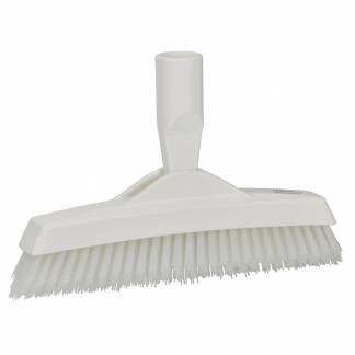 Fugeskrubbe, Vikan, 22,5x3,5x9cm, hvid, polyester/PP/rustfrit stål, meget stiv