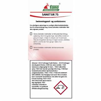 Etiket, Tana Professional, til SANET BR 75
