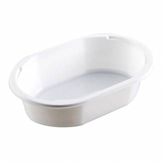 Bakke, C 1177-1A , 17,6x11,5x4,5cm, 525 ml, hvid, CPET, 1-rums, 525 ml, standard serie, biret