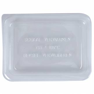 Snap-on l&Atilde;&yen;g, 17,2x13,4x1,2cm, klar, RPET