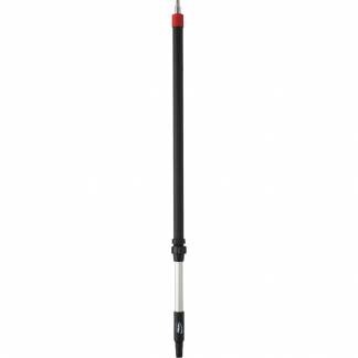 Skaft med vandgenneml&Atilde;&cedil;b, Vikan, sort, PP/aluminium, 108-160 cm, isoleret gribestykke, gevind, slangekobling *Denne vare tages ikke retur*