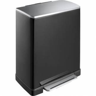 Pedalspand, EKO E-cube, 50 l, sort *Denne vare tages ikke retur*