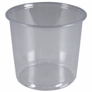Plastb&Atilde;&brvbar;ger, ABENA Cater-Line, TowerPac, 10,7cm, &Atilde;&tilde;12cm, 750 ml, klar, RPET, med skruebund