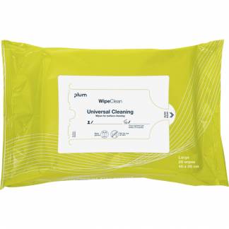 Reng&oslash;ringsklud, Plum WipeClean, 43x30cm, hvid *Denne vare tages ikke retur*