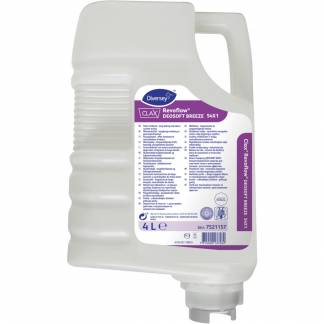 Skyllemiddel, Diversey CLAX Revoflow Deosoft Breeze 54X1, 4 l, lugtabsorberende, uden farve, med parfume *Denne vare tages ikke retur*