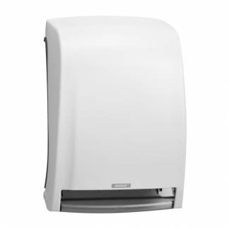 Dispenser, Katrin, 23,4x29,9x43,4cm, hvid, plast, til h&aring;ndkl&aelig;deruller *Denne vare tages ikke retur*