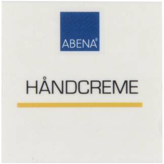 Label til dispenser, 4x4cm, h&Atilde;&yen;ndcreme