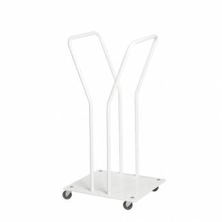 Affaldsstativ, Tina Trolleys, 90 l, hvid *Denne vare tages ikke retur*