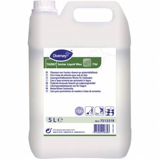Tr&aelig;gulvpleje, Diversey TASKI Jontec Liquid Wax F5d, 5 l, med voks, uden farve, med parfume *Denne vare tages ikke retur*