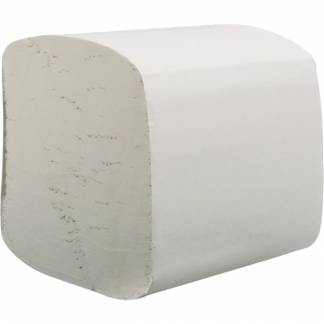 Toiletpapir i ark, Kimberly-Clark Hostess, 2-lags, 18,6x11cm, hvid, 100% genbrugspapir *Denne vare tages ikke retur*