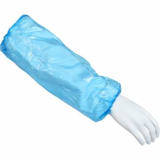 &AElig;rmemanchet, ABENA, 40x20cm, 30 micron, bl&aring;, LDPE, usteril