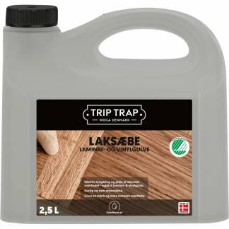 Tr&aelig;gulvpleje, Trip Trap Laks&aelig;be, 2,5 l, uden farve og parfume
