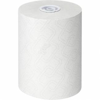 H&aring;ndkl&aelig;derulle, Kimberly-Clark Scott, 1-lags, 190m x 19,8cm, hvid, blandingsfibre, airflex