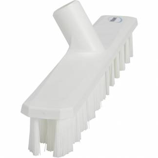 Gulvskrubbe, Vikan, hvid, PP/polyester/glas, 40 cm, stive b&Atilde;&cedil;rsteh&Atilde;&yen;r, UST *Denne vare tages ikke retur*