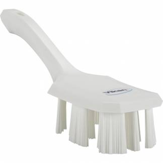 H&Atilde;&yen;ndb&Atilde;&cedil;rste, Vikan, 260x70x100mm, hvid, polyester/glas/PP, stive b&Atilde;&cedil;rsteh&Atilde;&yen;r, UST