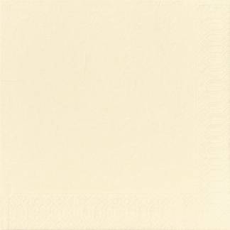 Middagsserviet, Duni, 3-lags, 1/4 fold, 40x40cm, creme, nyfiber *Denne vare tages ikke retur*