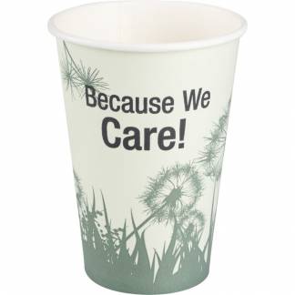 Kaffeb&aelig;ger Dandelion, ABENA Gastro, 13,5cm, &Oslash;9cm, 48 cl, 49 cl, gr&oslash;n, CPLA/pap, 16 oz