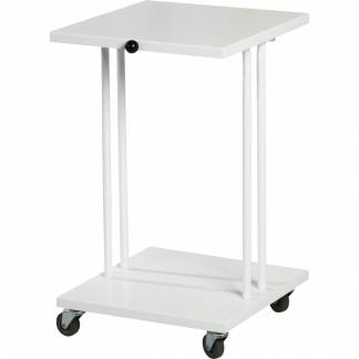 Affaldsstativ, Tina Trolleys, 42,5x51cm, 40 l, hvid, pulverlakeret st&Atilde;&yen;l, med l&Atilde;&yen;g