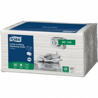 Aft&Atilde;&cedil;rringsklud, Tork W8, 38,5x30cm, hvid, viskose, engangs