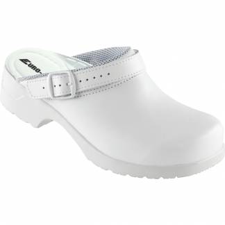 Tr&Atilde;&brvbar;sko, Euro-Dan Flex, 47, hvid, SRC, O1, uden h&Atilde;&brvbar;lkappe, h&Atilde;&brvbar;lrem, stigegreb, vidde 13