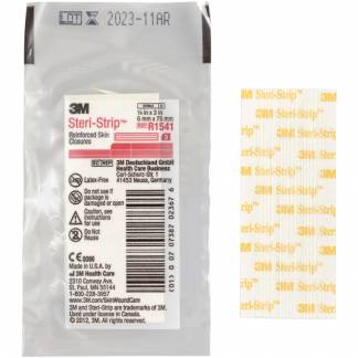 Strip, Steri-strip, 75x6mm, hvid, forst&Atilde;&brvbar;rket, ark a 3 strips