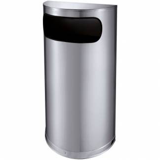 Affaldsspand, 225x450x820mm, 35 l, gr&Atilde;&yen;, rustfrit st&Atilde;&yen;l, 1-rums, med inderspand i plast